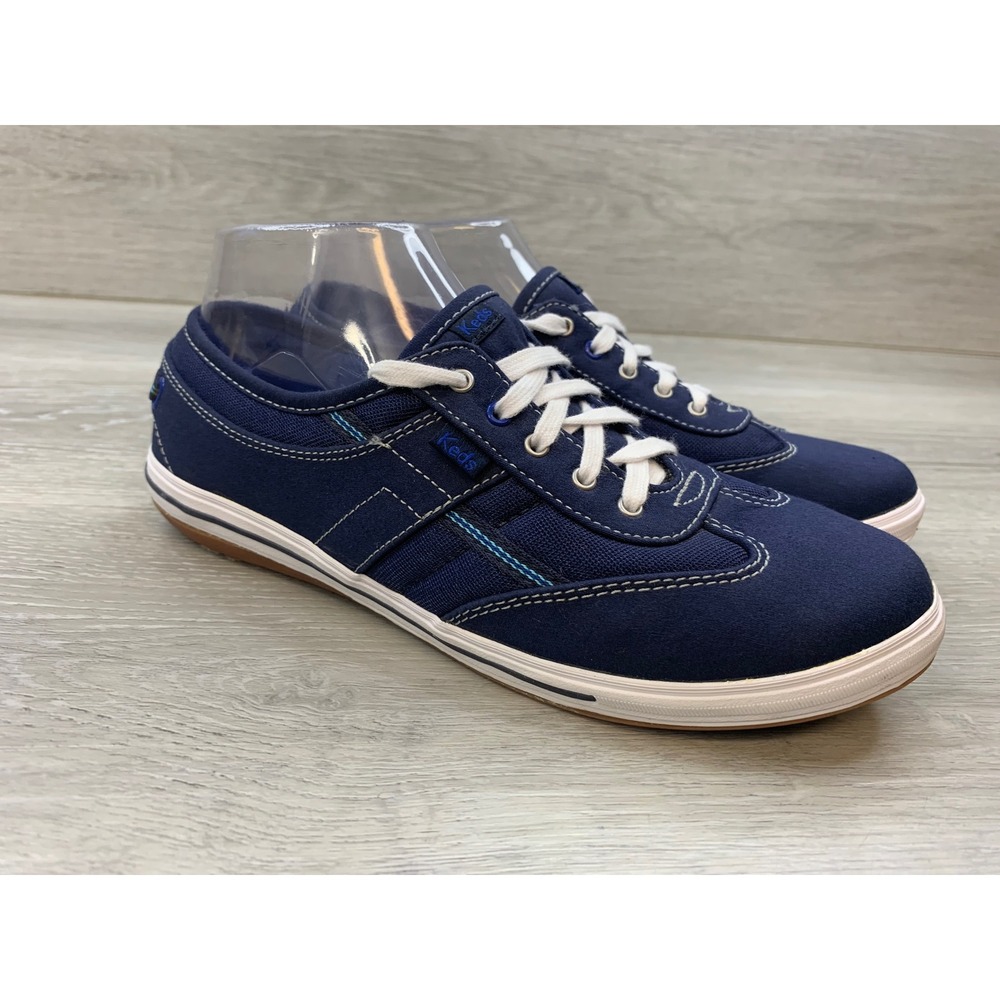 Keds Women's Navy Blue Canvas Low Top Lace Up Sneakers 7 Walking Casual Shoes